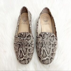 Vince Camuto Snakeskin Print Loafers
